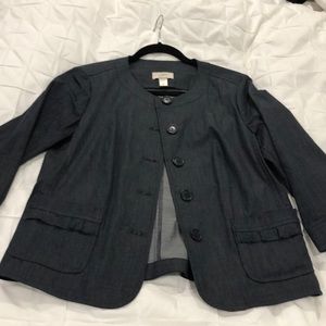 Size M dark denim colored Loft coat